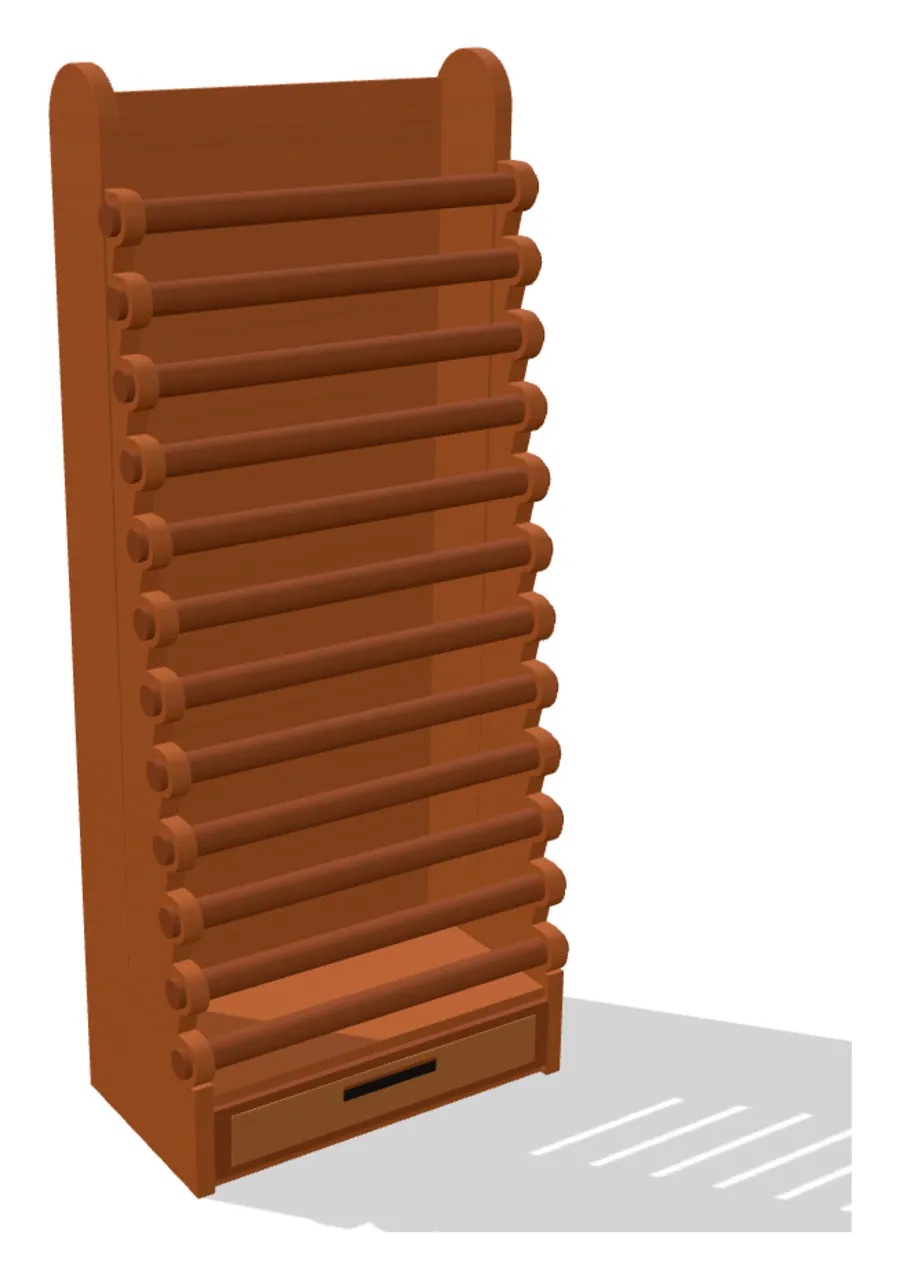 12-tier build with a base drawer