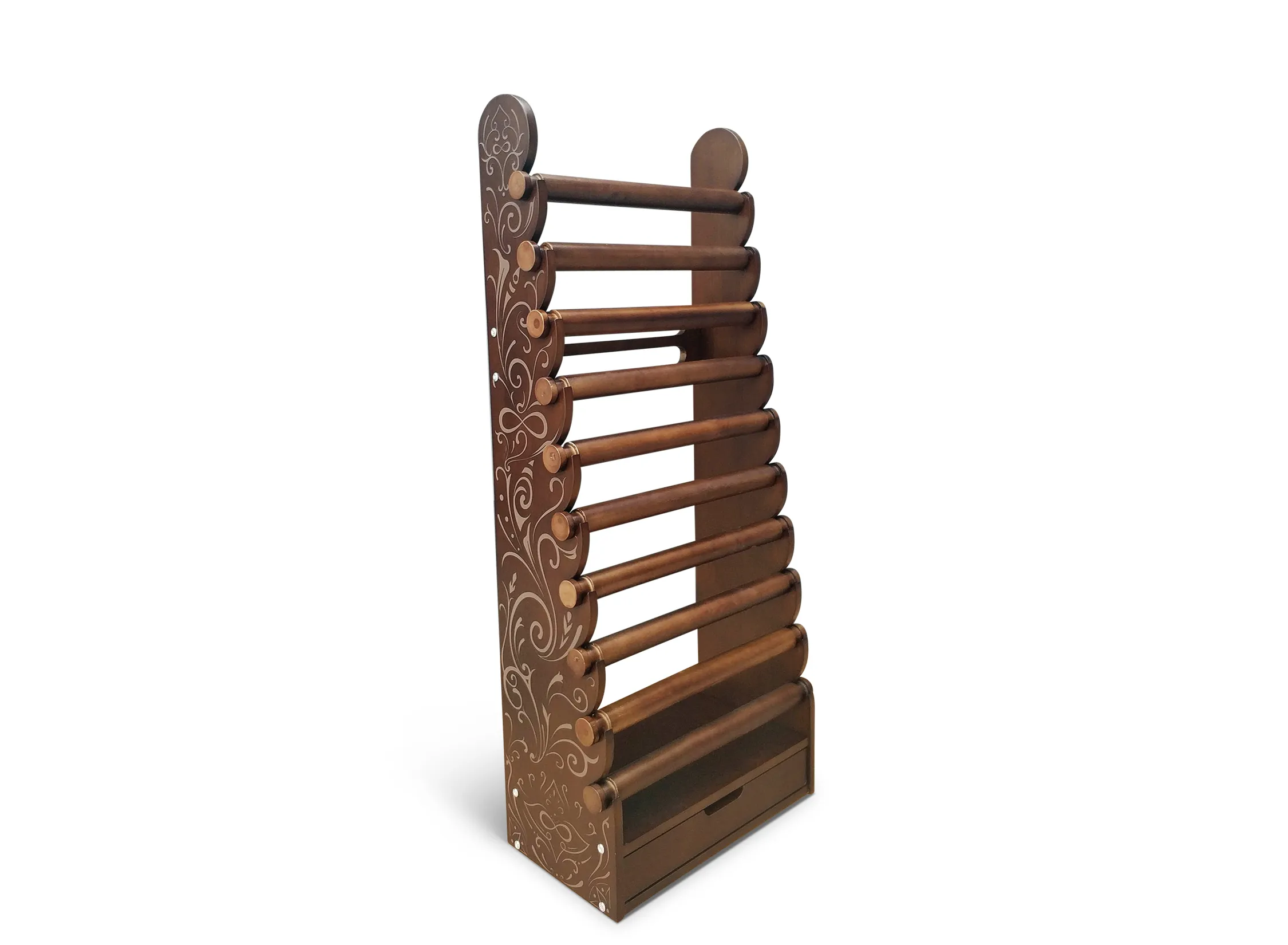 10-Tier White Wood Bracelet Display, view 2 of 7