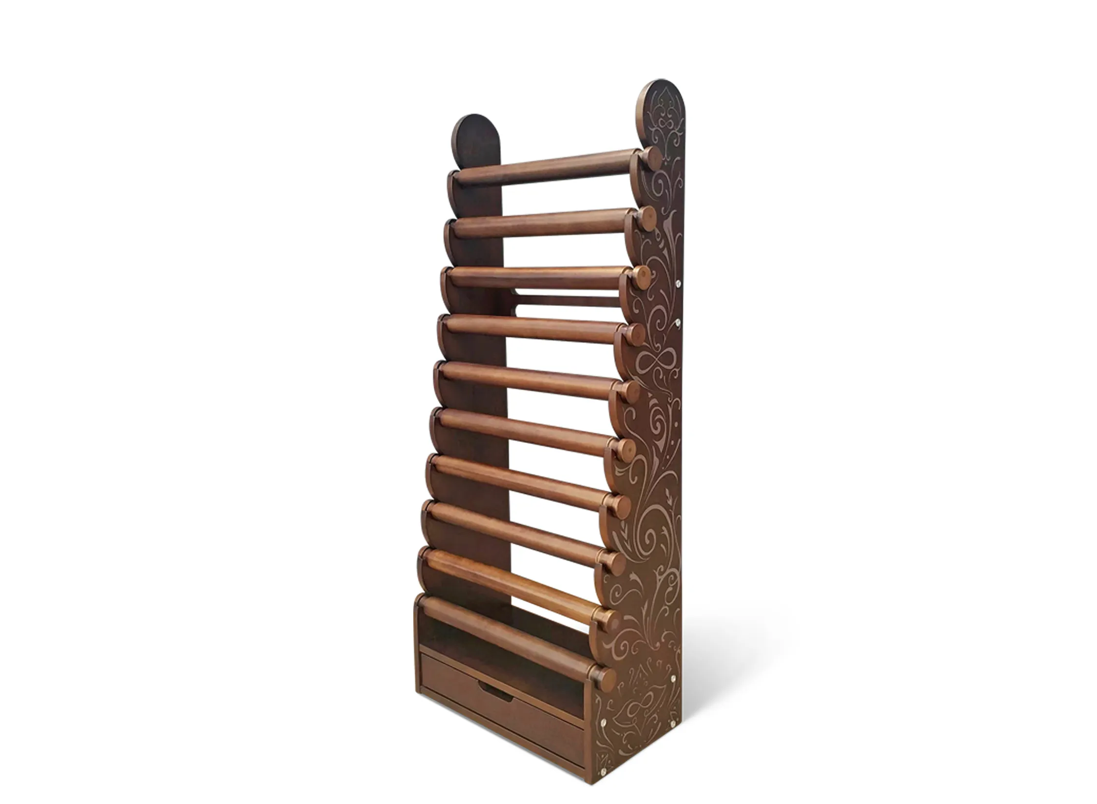 10-Tier White Wood Bracelet Display, view 3 of 7