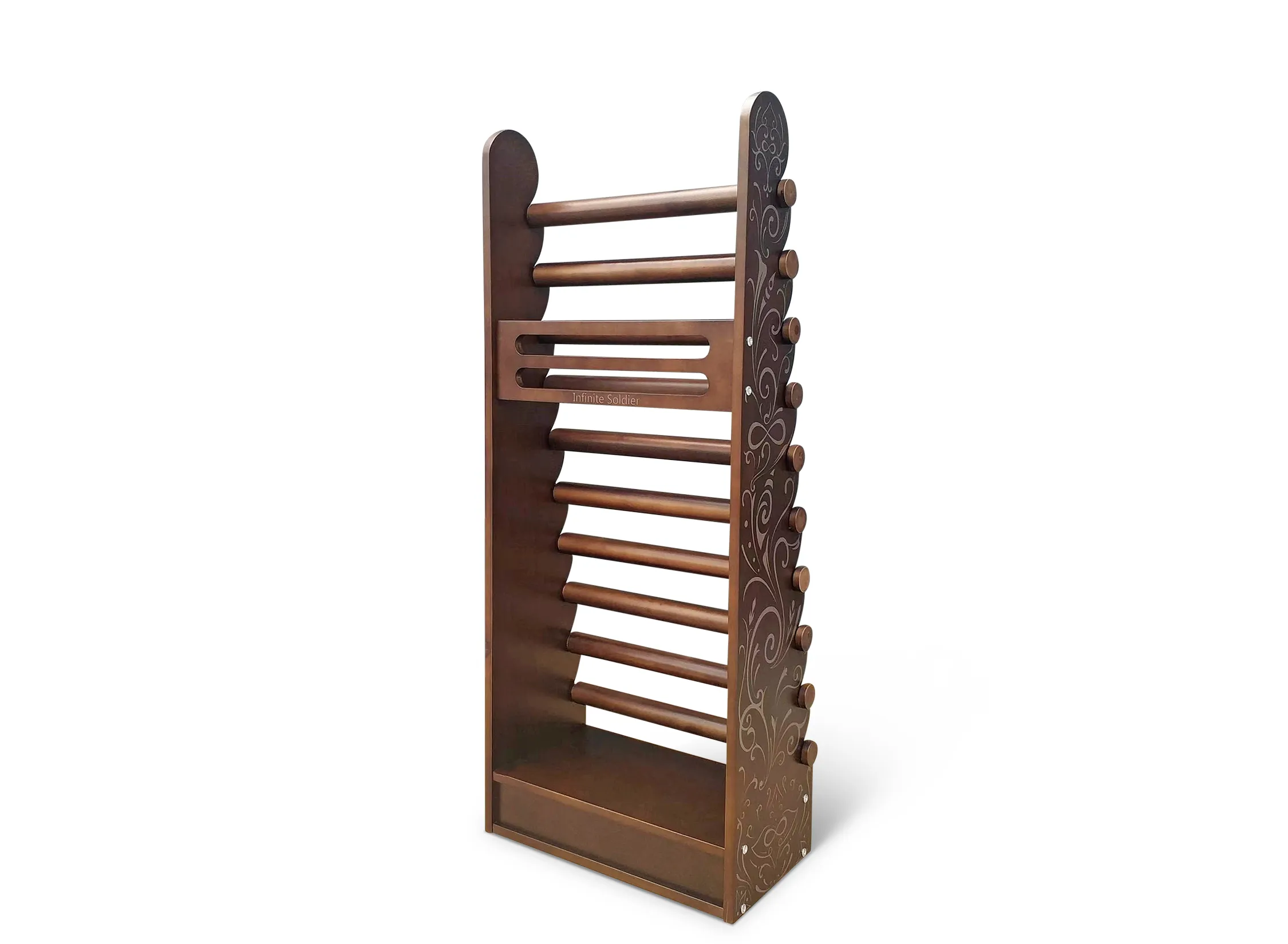 10-Tier White Wood Bracelet Display, view 4 of 7
