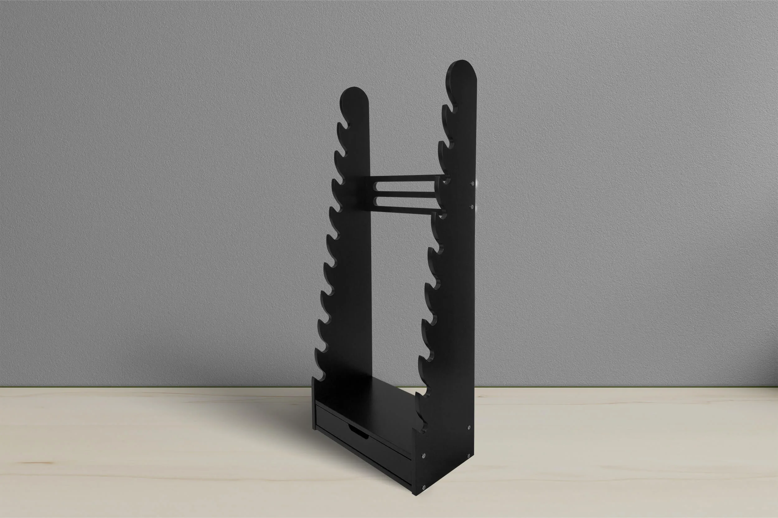 10-Tier Black Wood Bracelet Display, view 4 of 7