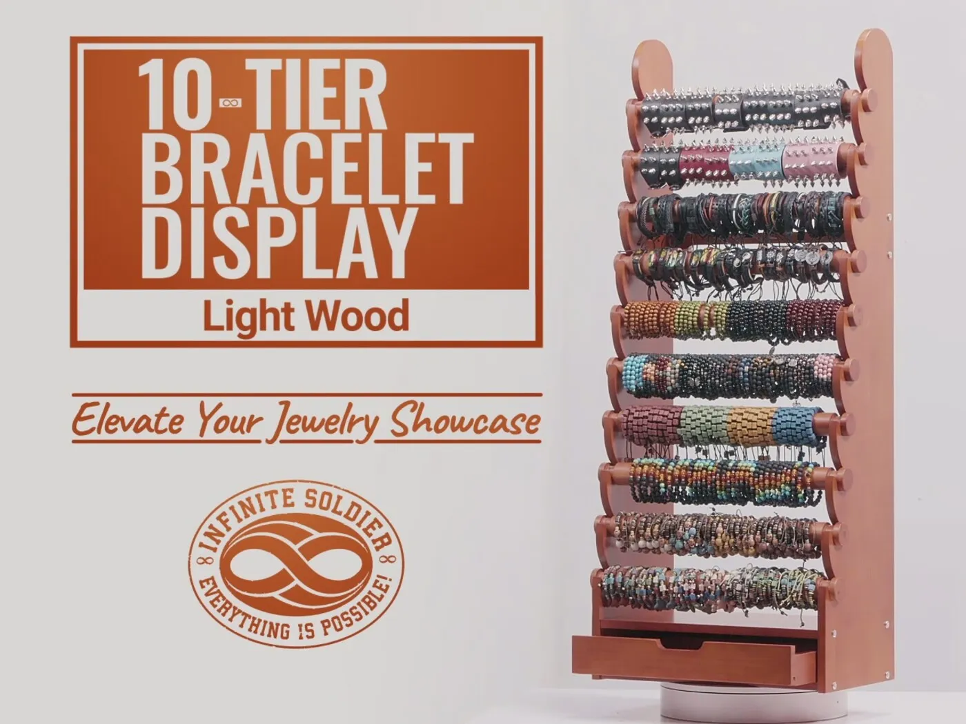 a close-up detail of the bracelet display — view 5