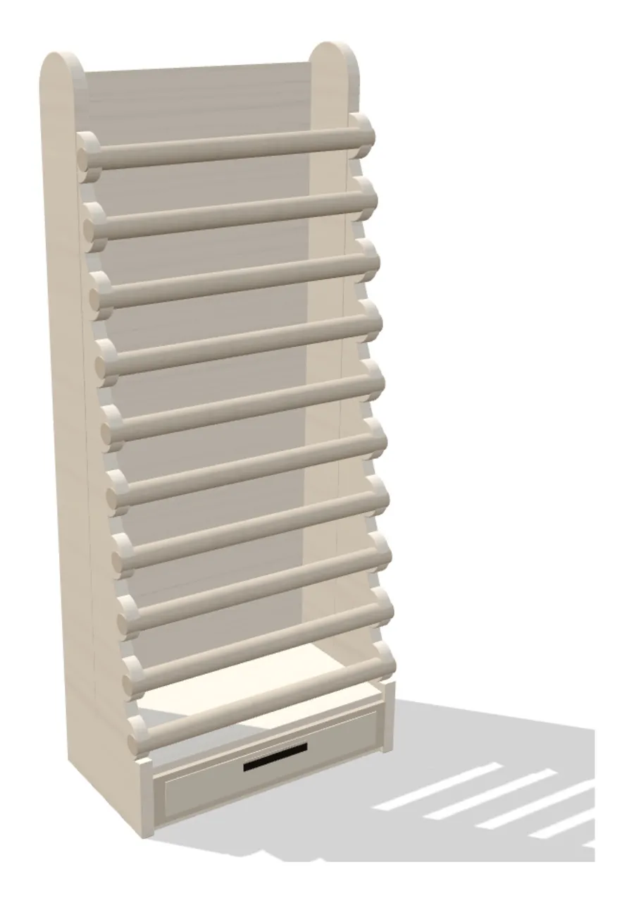 The 10-tier bracelet display in white