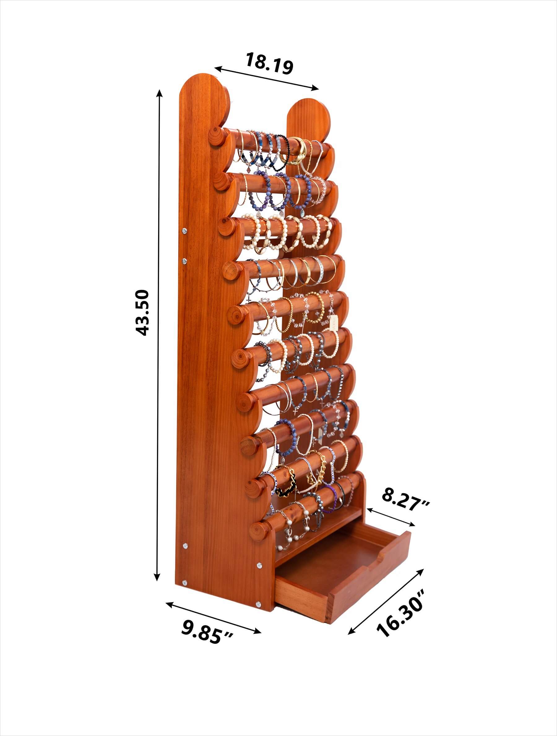 Amazon.com: FRECI Velvet Vertical Tower Jewelry Bracelet Display Stand  Bangle T-Bar Display Holder Rack Closet Organizer Tower Scrunchie Hair Band  Holder - Deep Blue : Clothing, Shoes & Jewelry