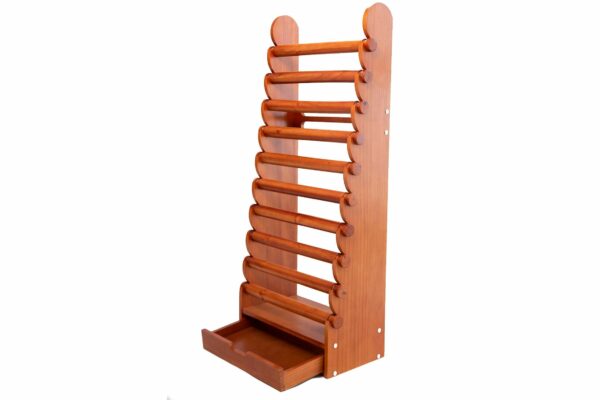 10 tier multi level display with built in drawer
